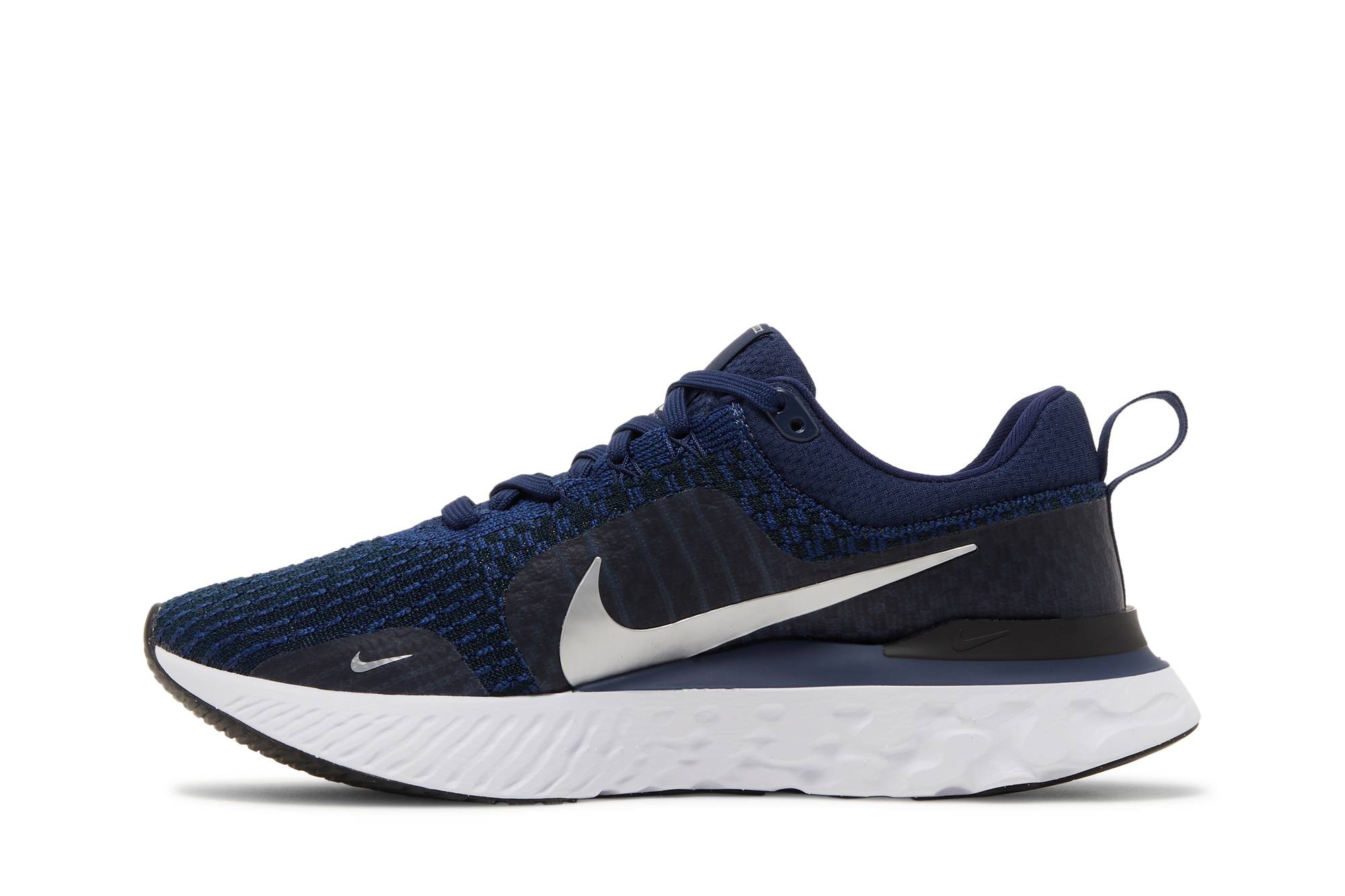 React Infinity Run Flyknit 3 'College Navy Metallic Silver' - 3