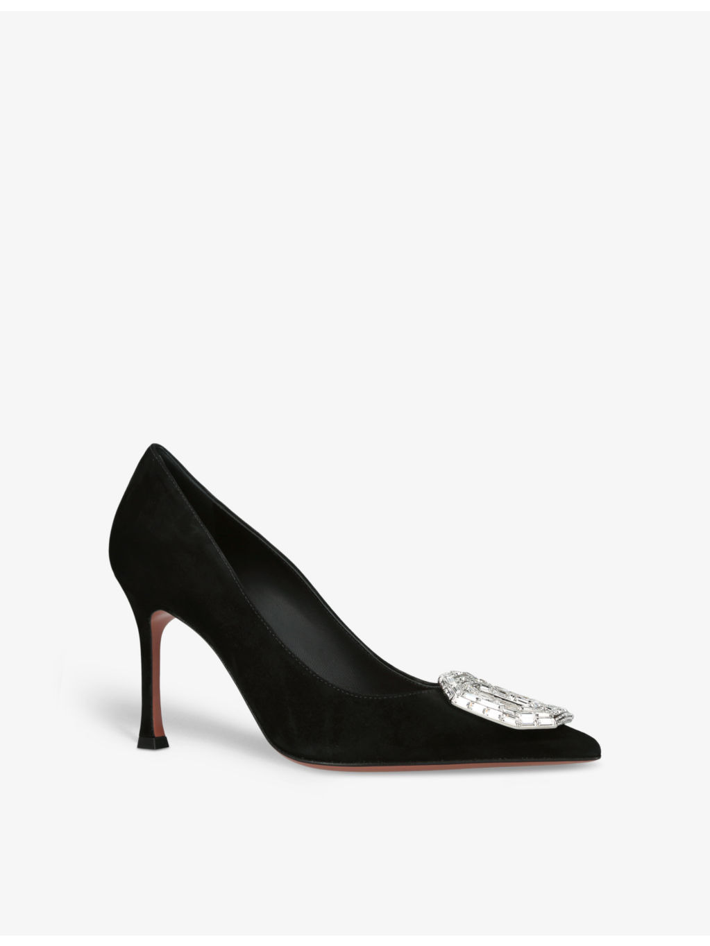 Camelia crystal-embellished satin courts - 3