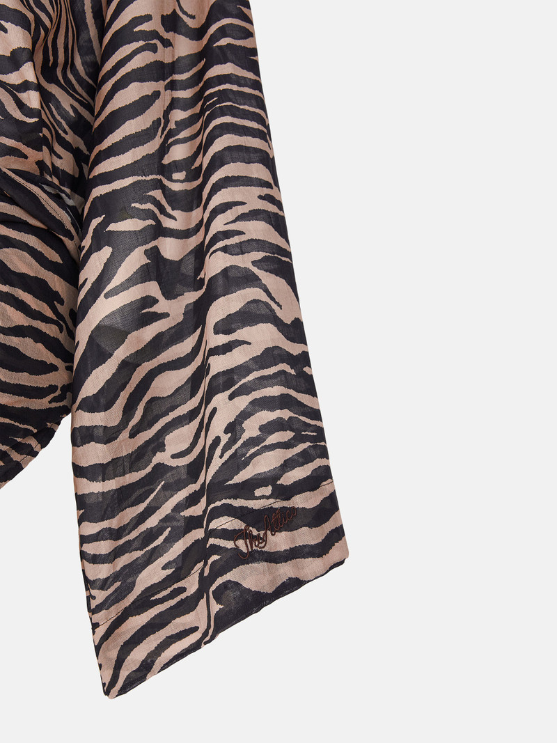 CAPPUCCINO AND BLACK MINI DRESS 5