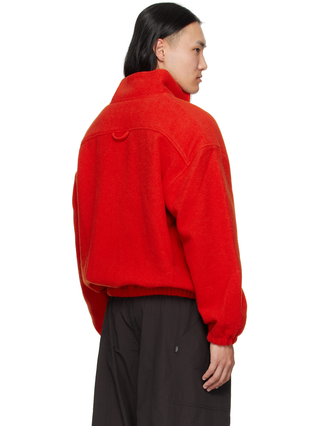 Orange Fleece Sweater - 3