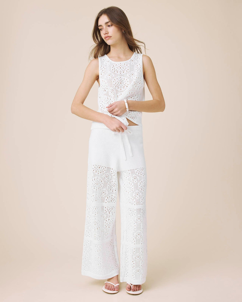 Splendid Beckham Crochet Sweater Tank outlook