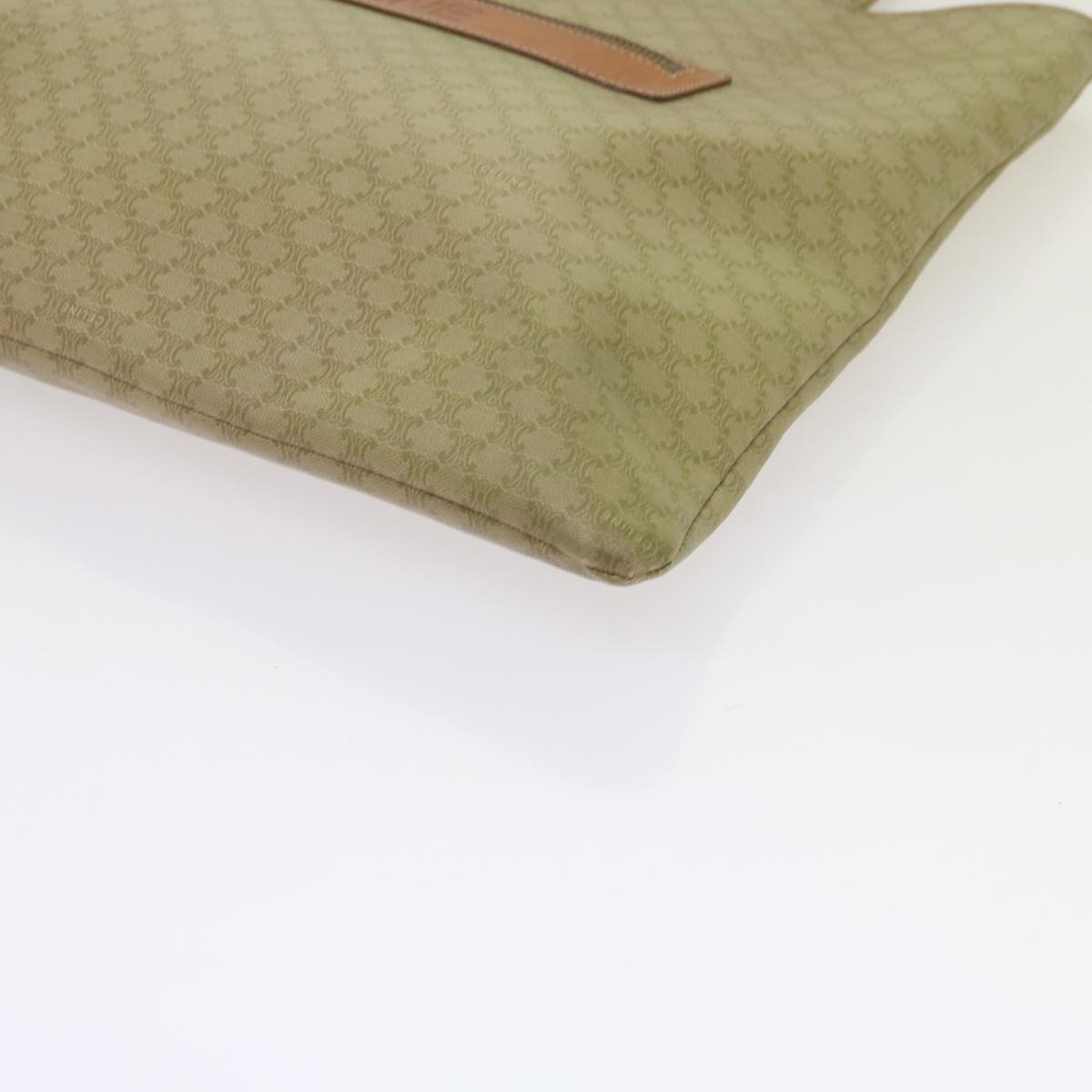 CELINE Macadam Canvas Tote Bag Beige - 11