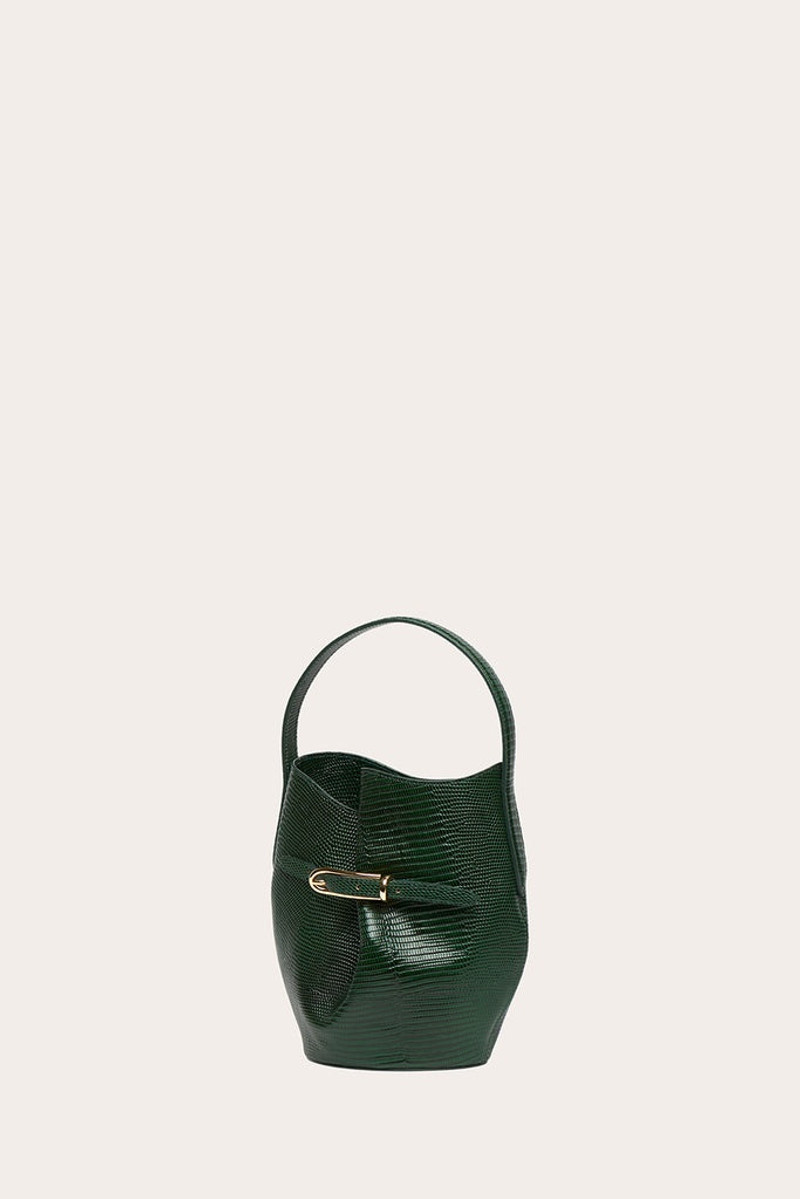 Liffner BELTED BUCKET BAG MINI EMERALD outlook