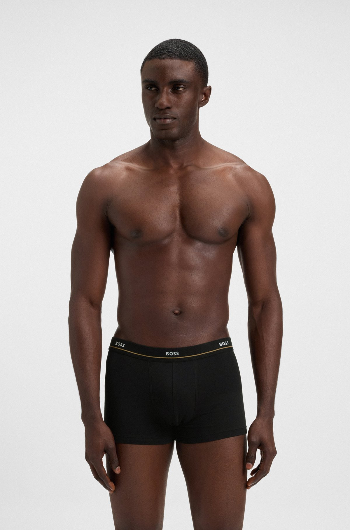 FIVE-PACK OF STRETCH-COTTON TRUNKS WITH LOGO WAISTBANDS - 2
