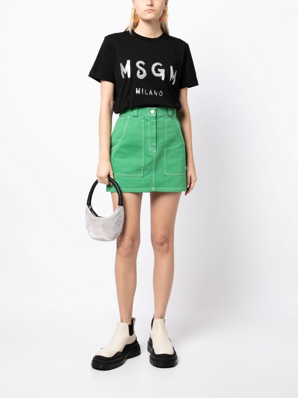 logo-print short-sleeve T-shirt - 2