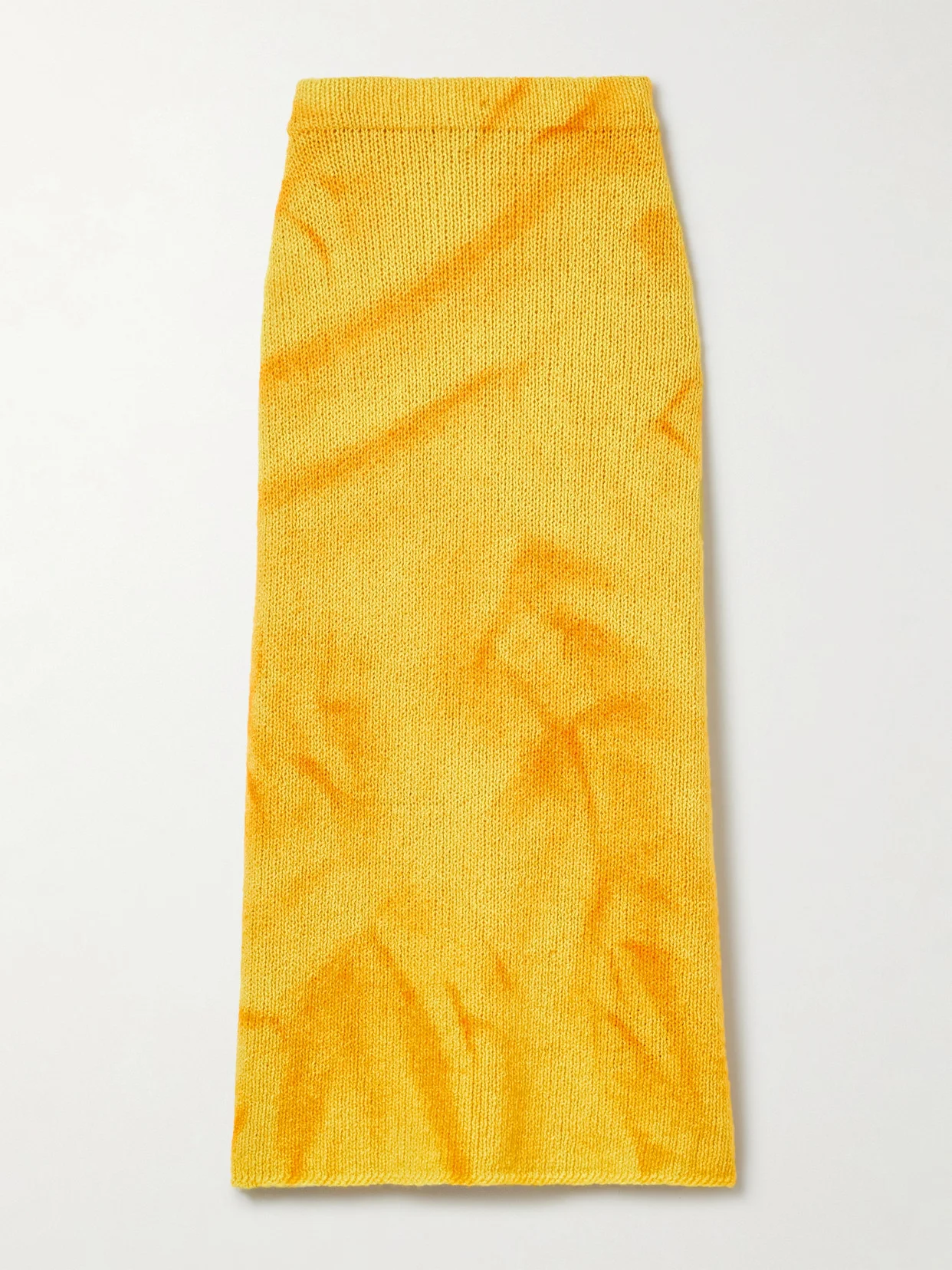 Dorcas Tie-dyed Cashmere Midi Skirt - 1