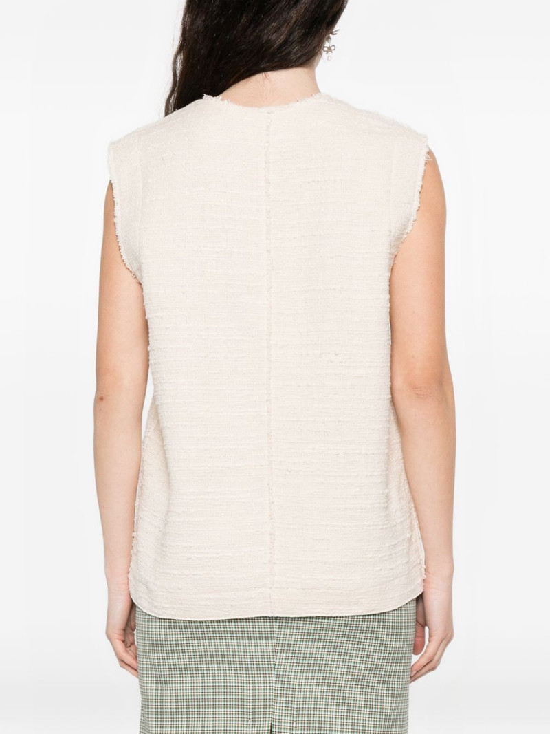 buttoned sleeveless blouse 4