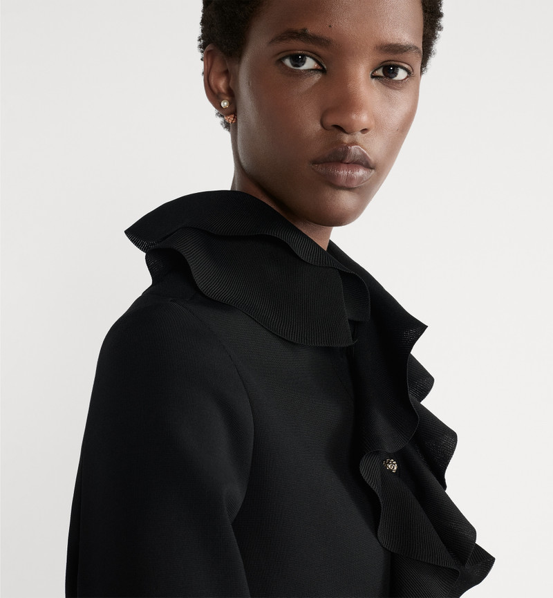Dior Cropped Jacket with Removable Ruched Collar outlook