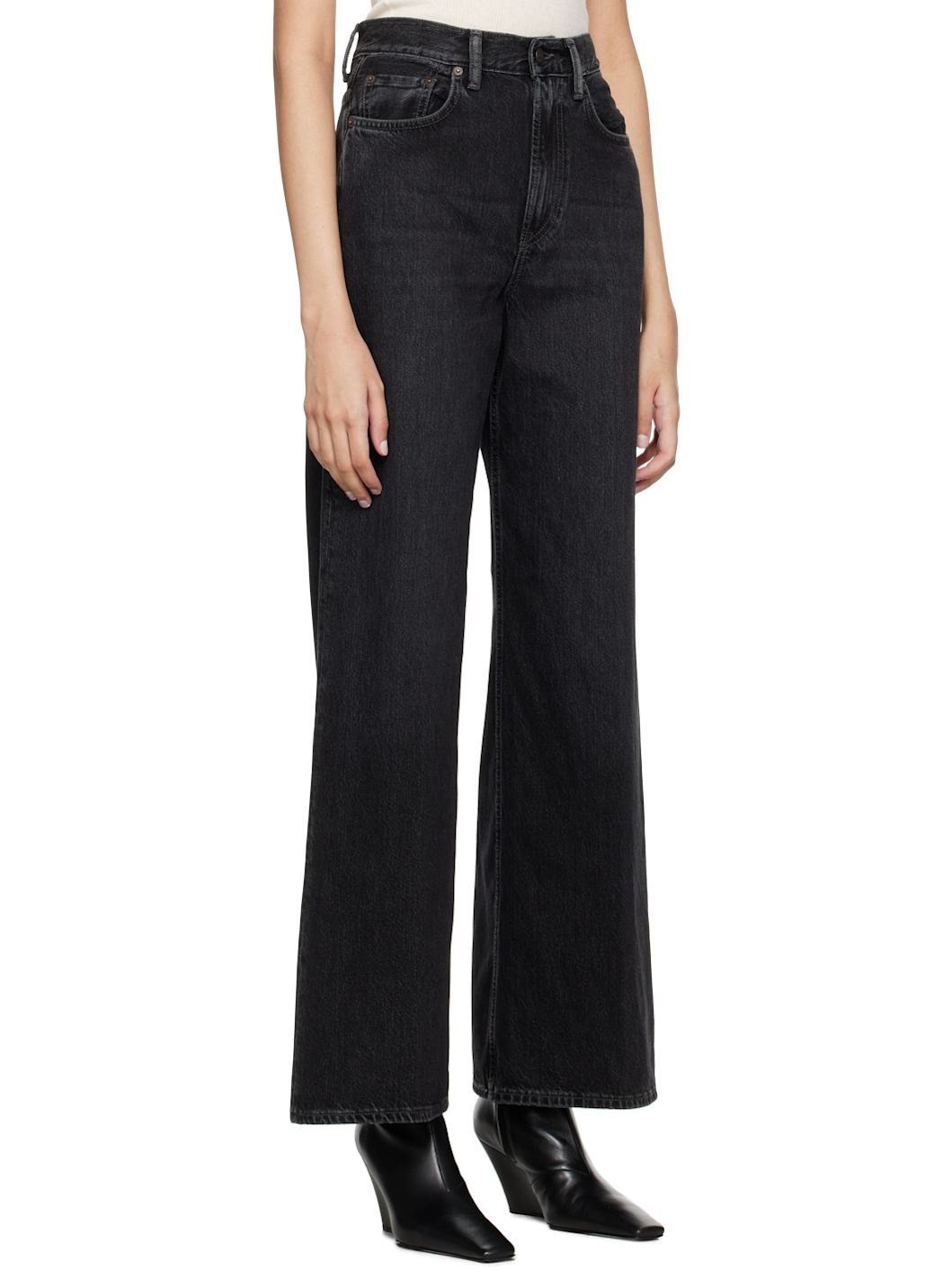 Black Relaxed-Fit Jeans - 2