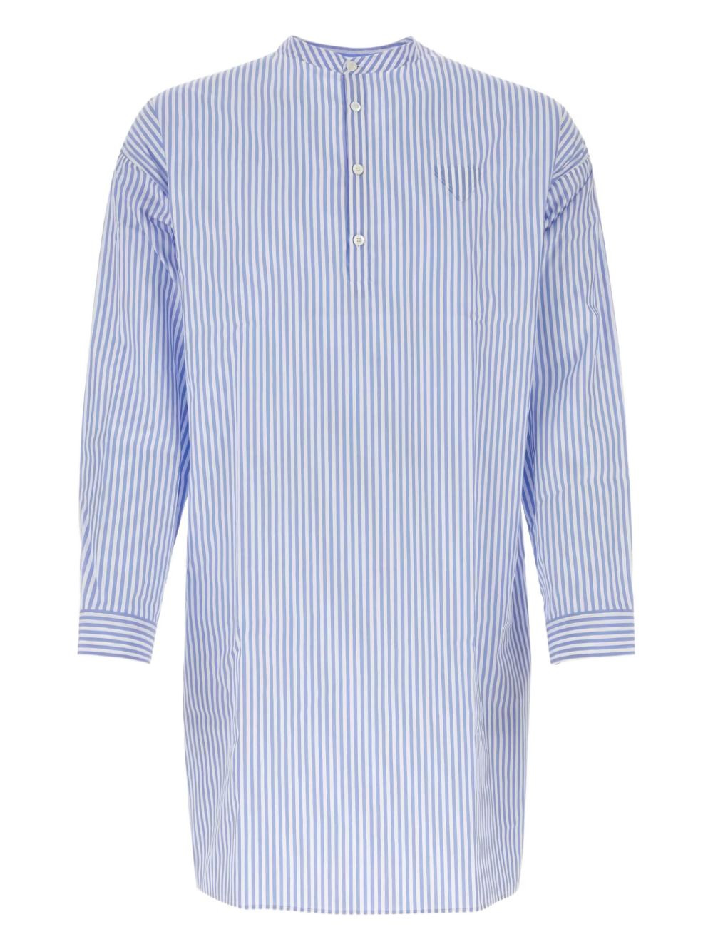 striped poplin shirt - 1