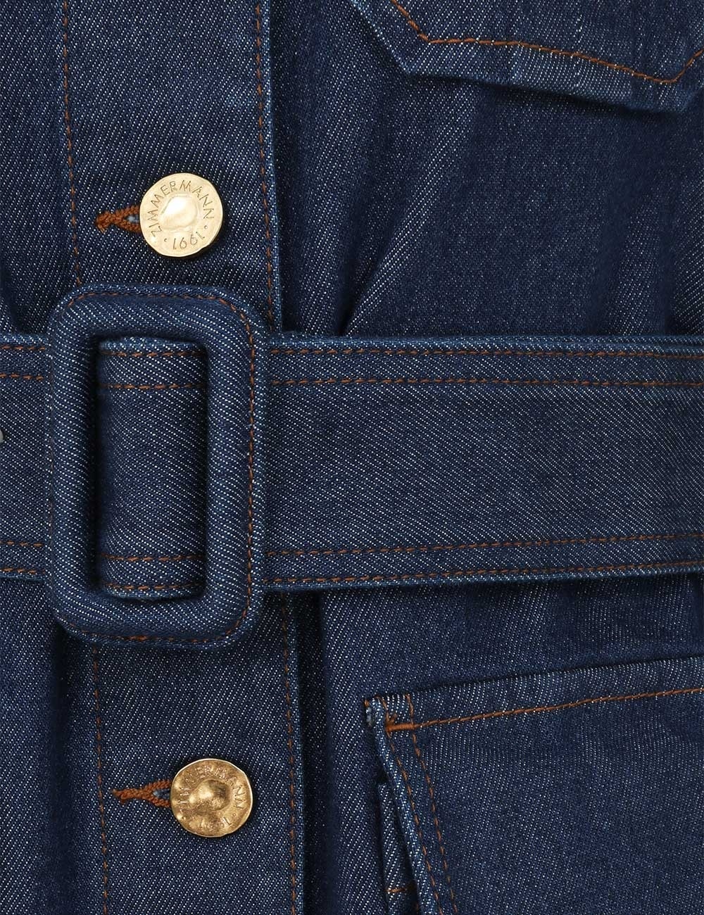 DENIM SAFARI JACKET - 6