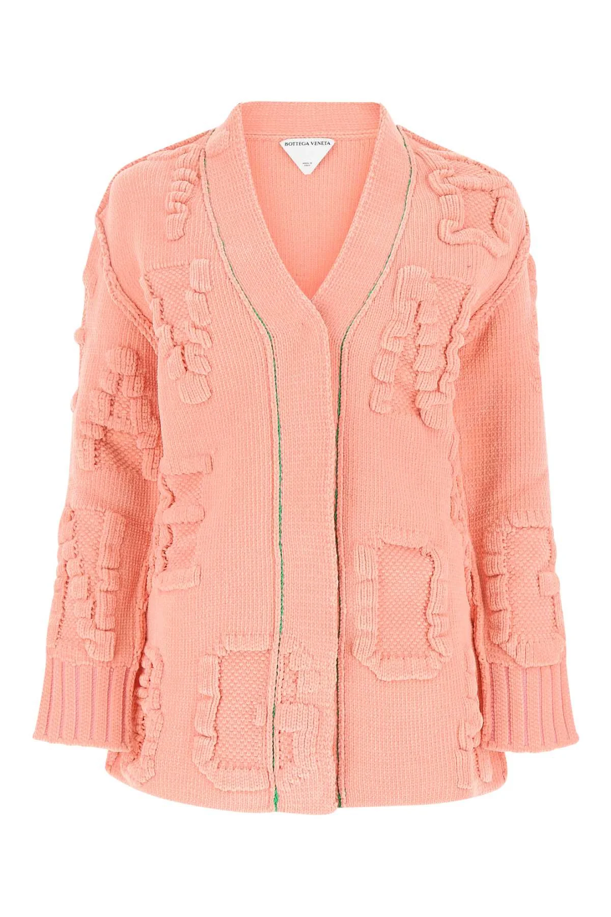 Bottega Veneta Women Pink Chenille Cardigan - 1
