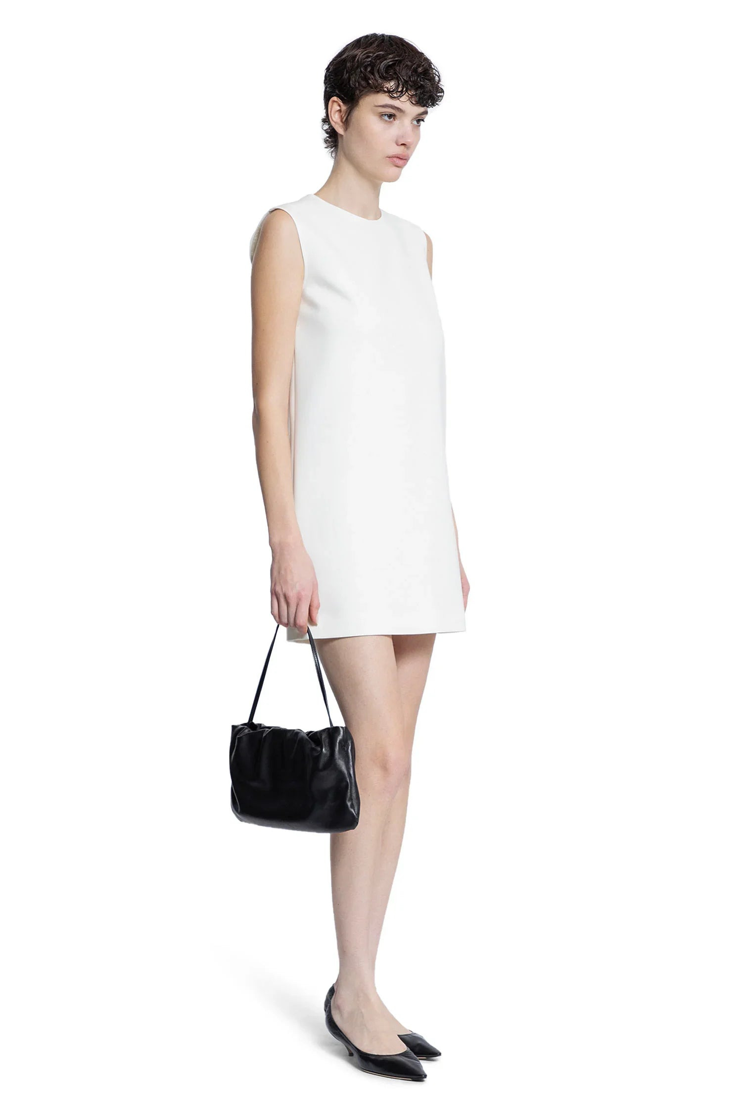 Wool-Canvas-Sleeveless-Dress - 2