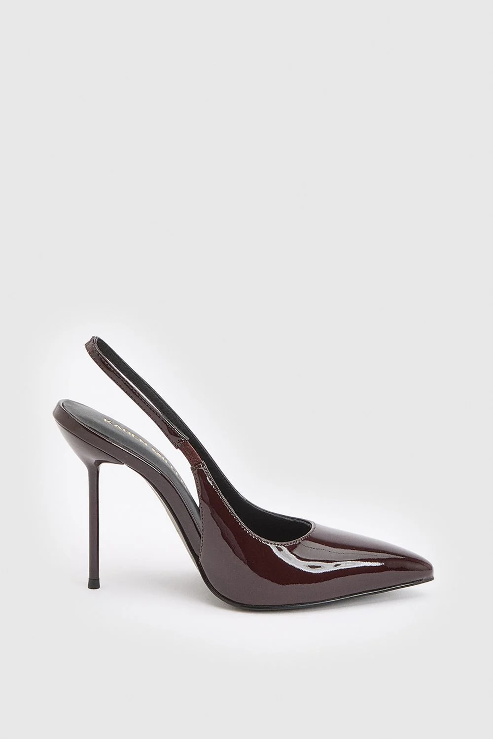 Patent Leather Slingback Heeled Shoe - 1