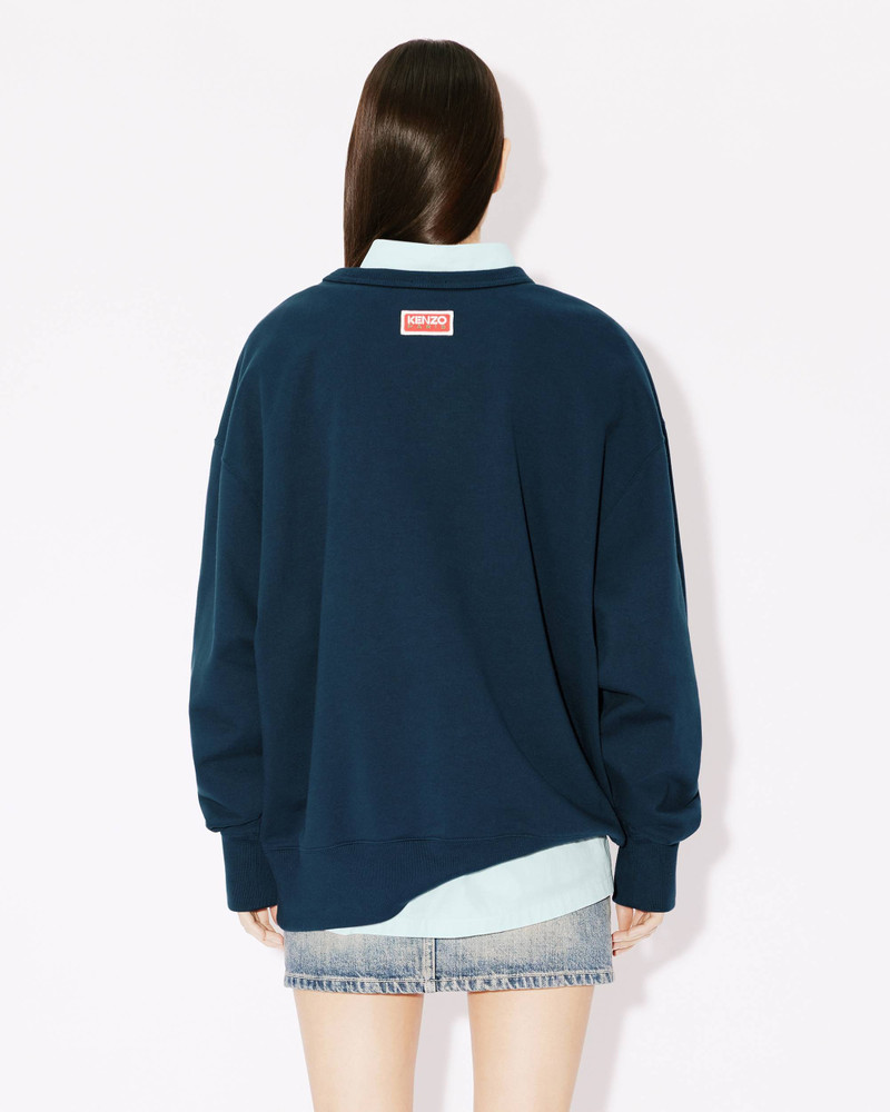 'KENZO Lucky Tiger' embroidered oversized genderless sweatshirt 4