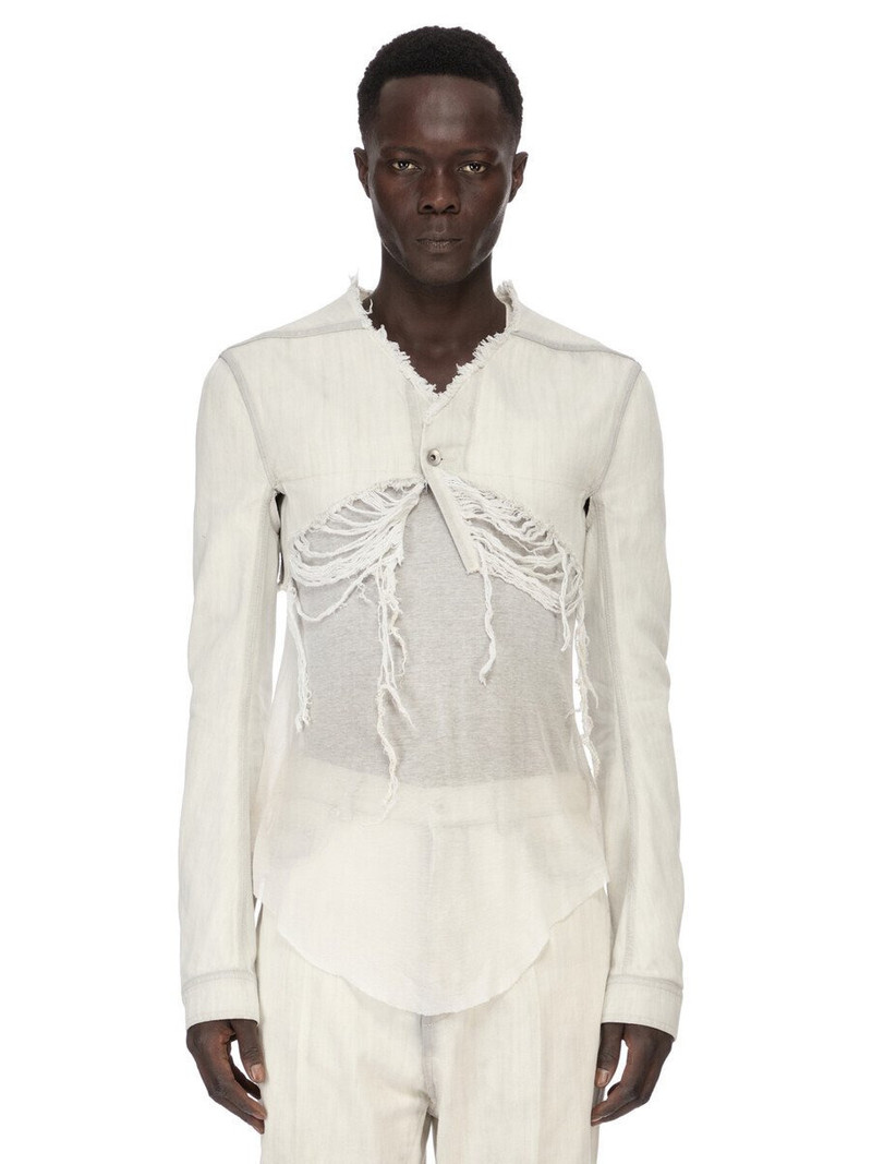 Temple Microworker distressed-effect jacket 1