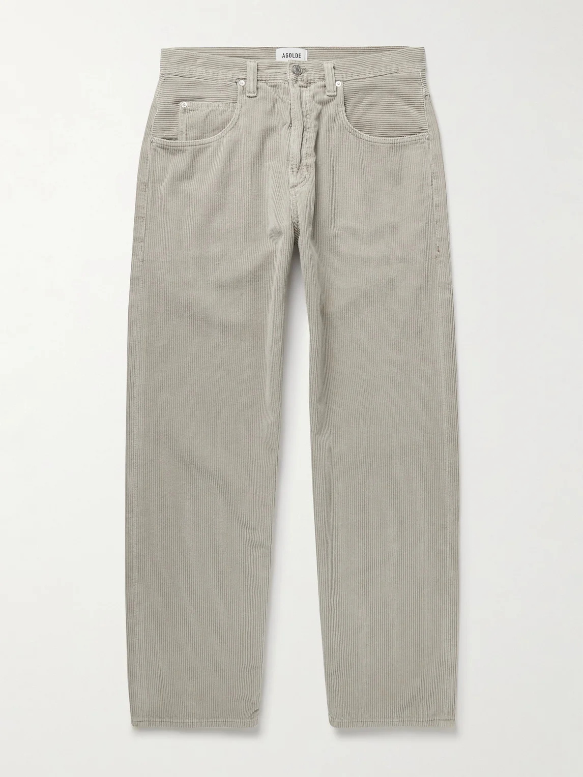 Fusion Straight-Leg Cotton-Corduroy Trousers - 1