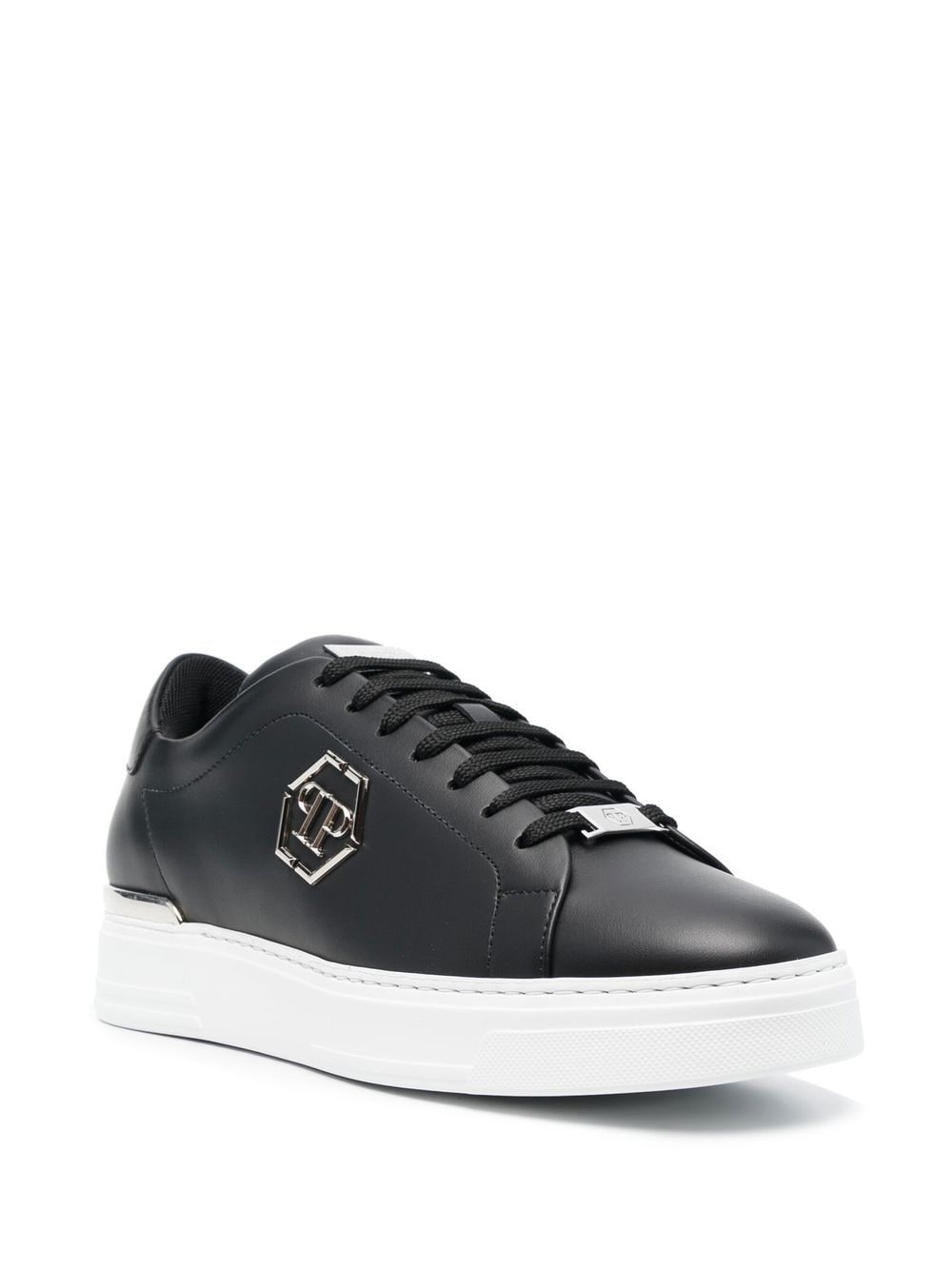 Hexagon low-top leather sneakers - 2