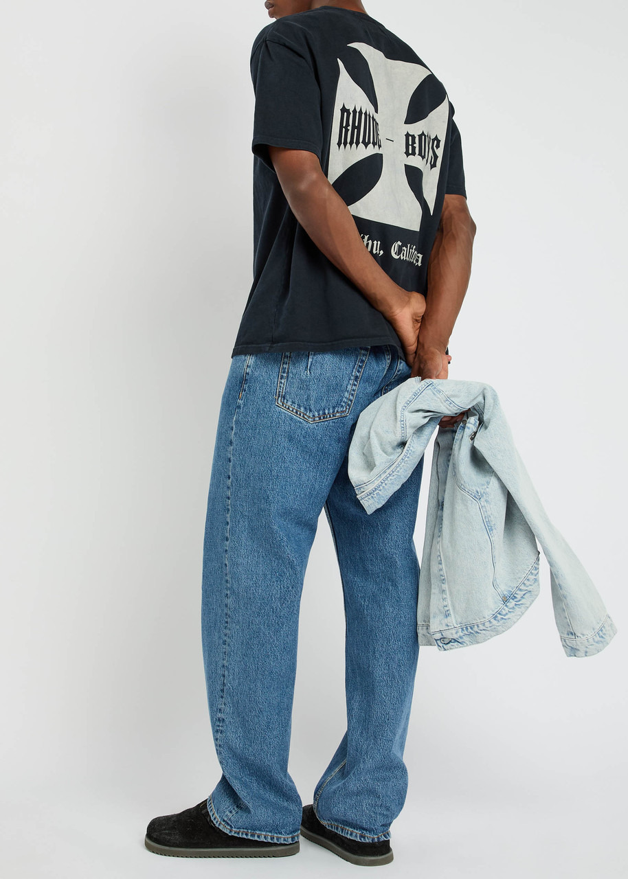 Rhude Logo Print Cotton T-shirt - 4