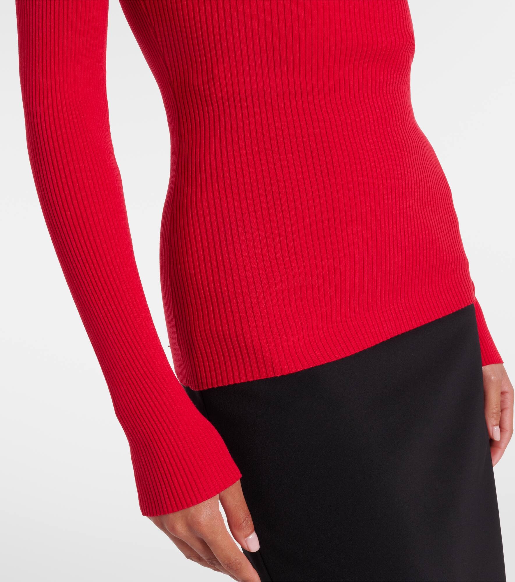 Ribbed-knit turtleneck - 5