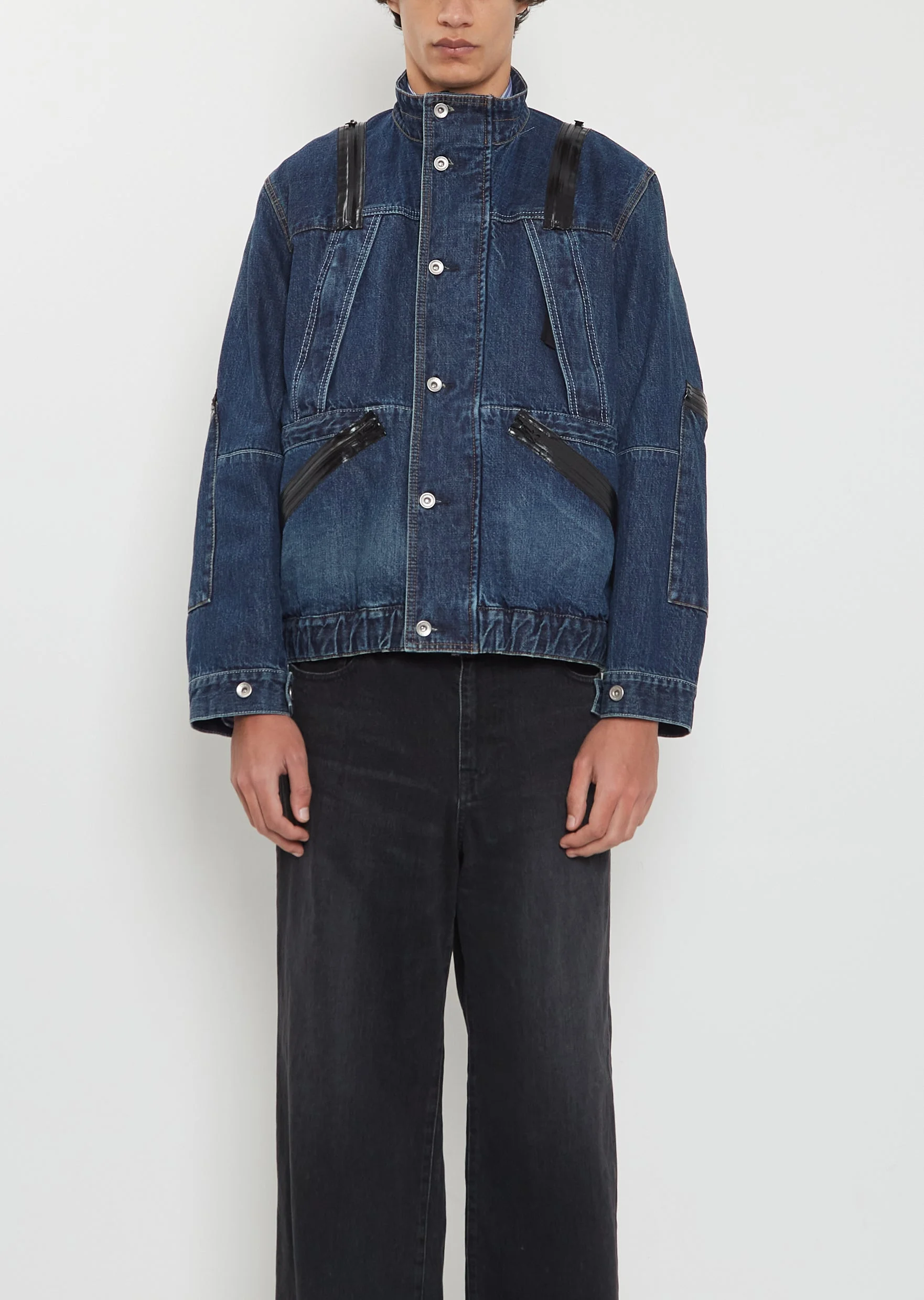 Cotton Denim Blouson - 1