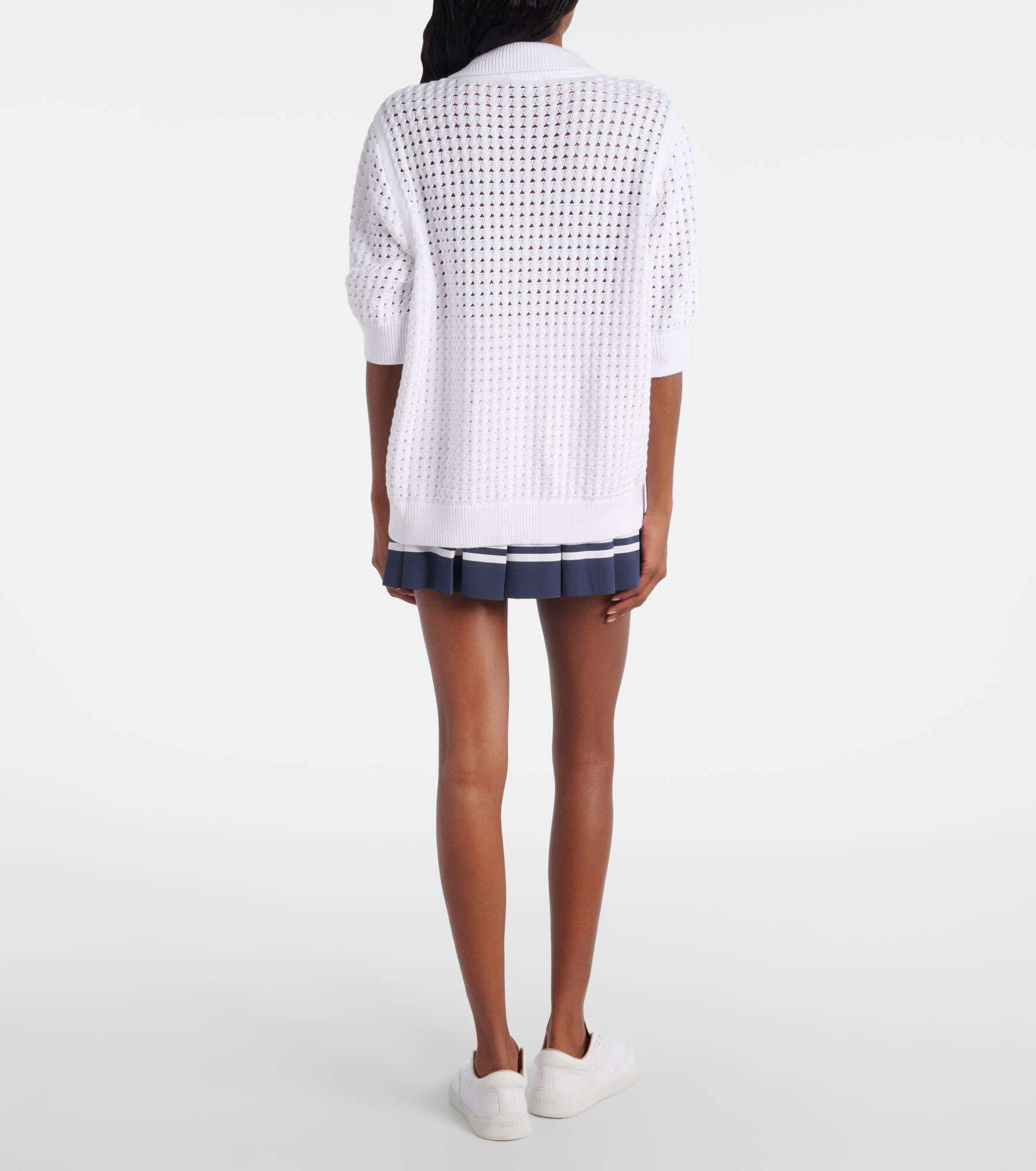 Ellie open-knit cotton cardigan - 3