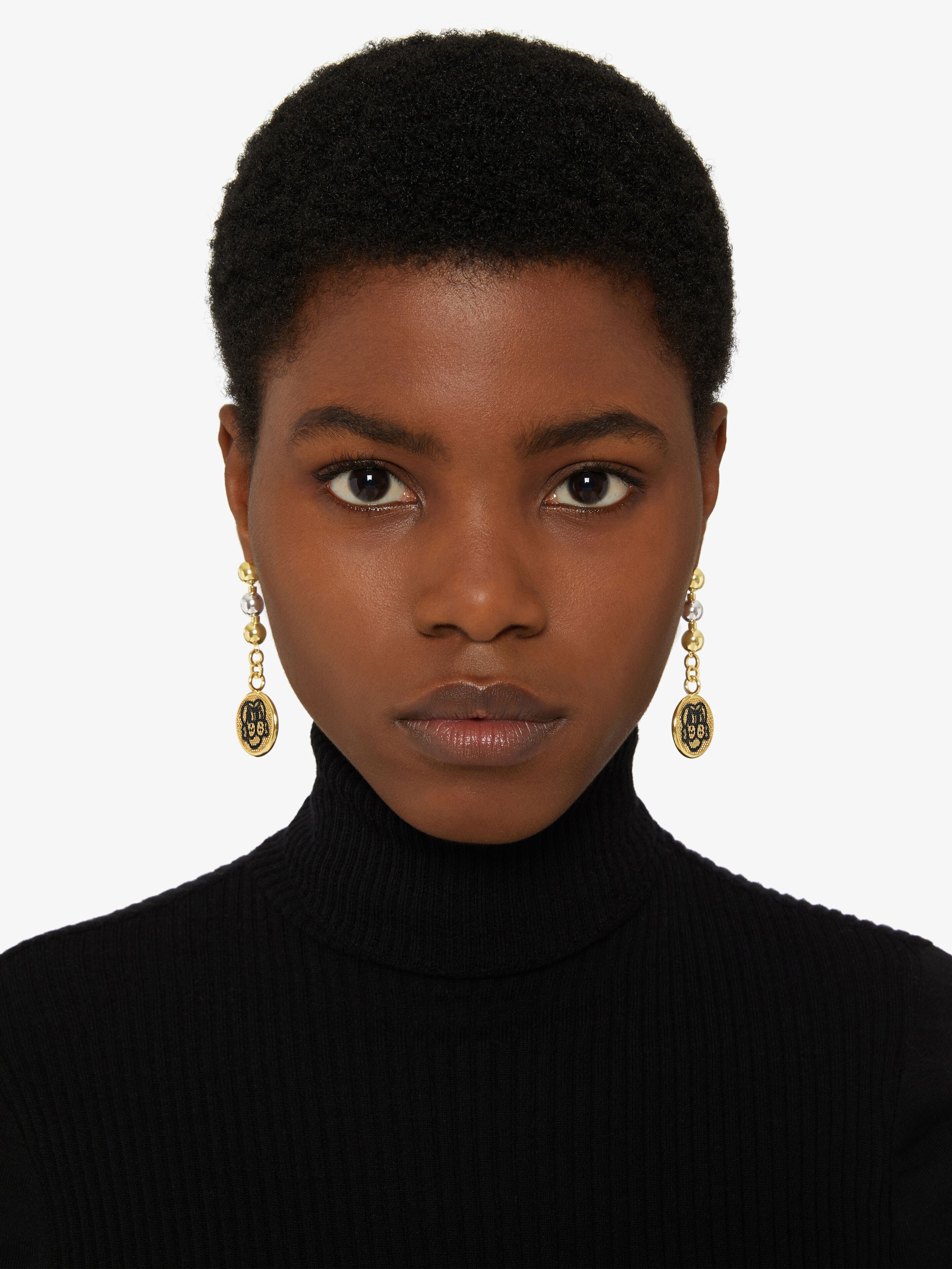 EARRINGS WITH TAG EFFECT DOG - 3