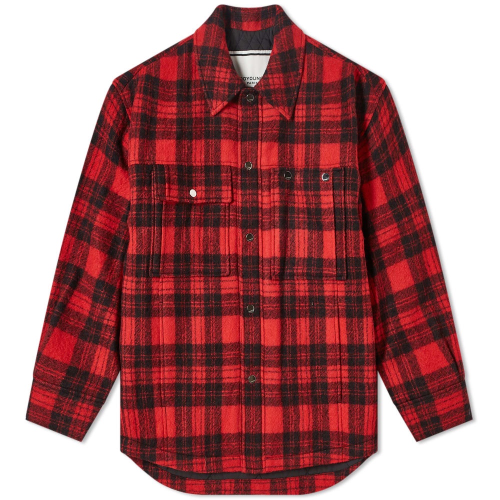 Wooyoungmi Quilted Check Shirt Jacket - 1