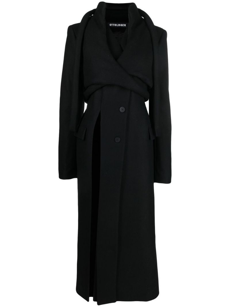 button-up coat - 1
