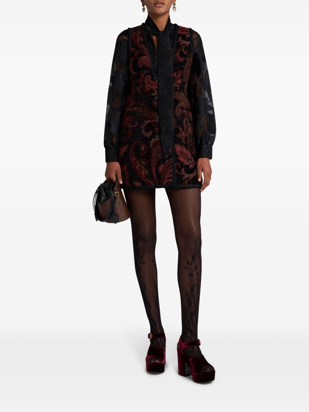 patterned-jacquard waistcoat - 2