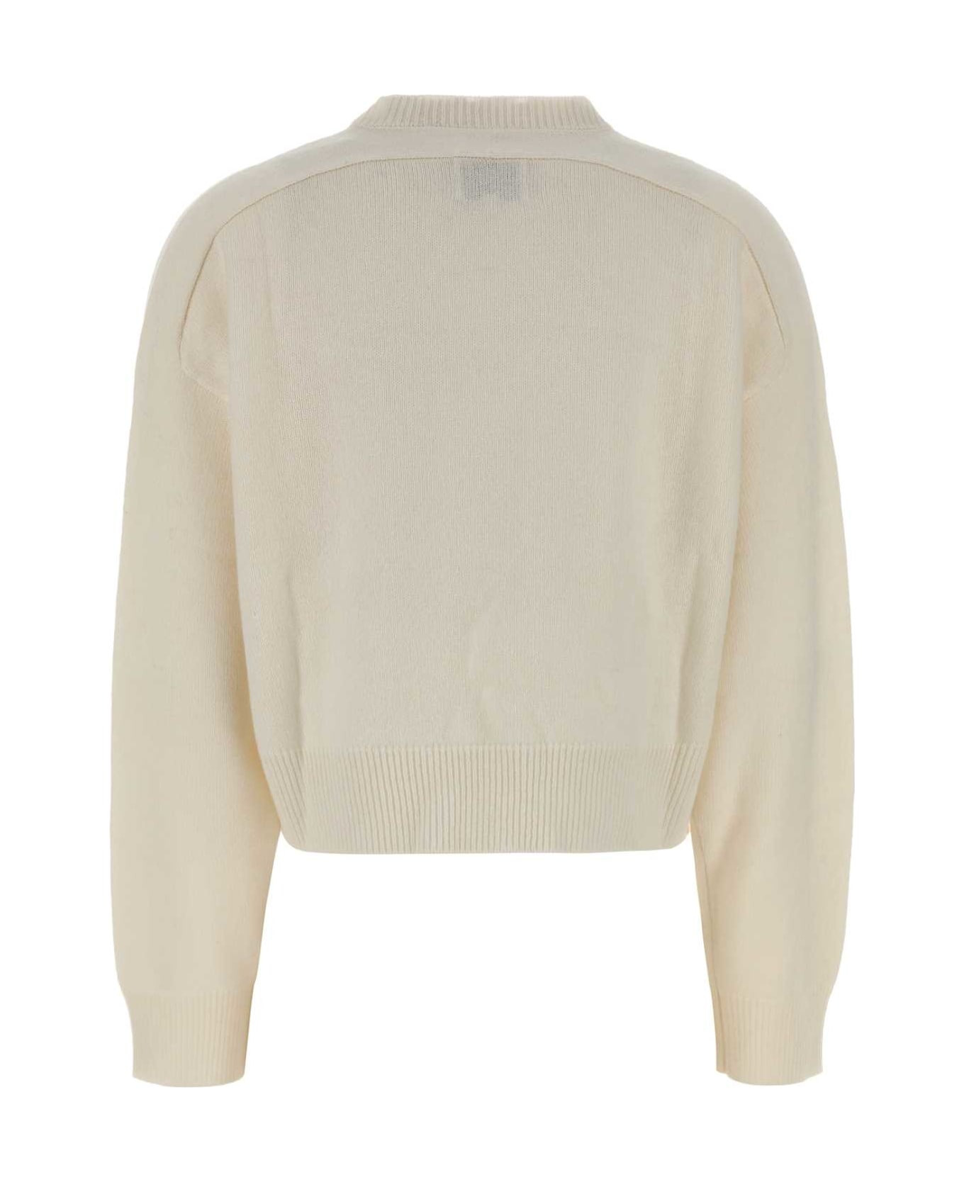 Ivory Cashmere Anzor Oversize Sweater - 2