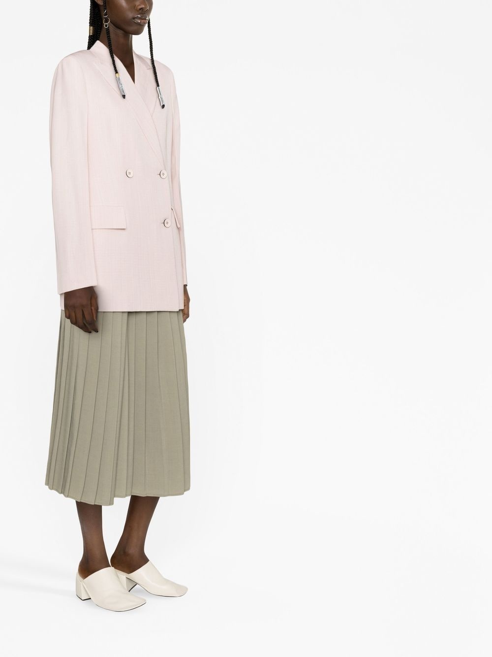 double-breasted tailored blazer - 3