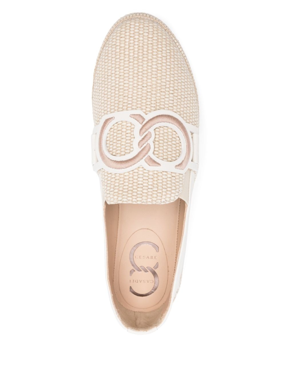 logo-aplliqué loafers - 4