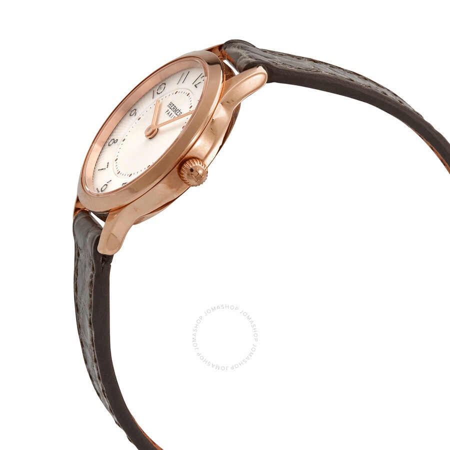 Hermes Slim D Quartz Silver Dial Ladies Watch 041746WW00 - 2