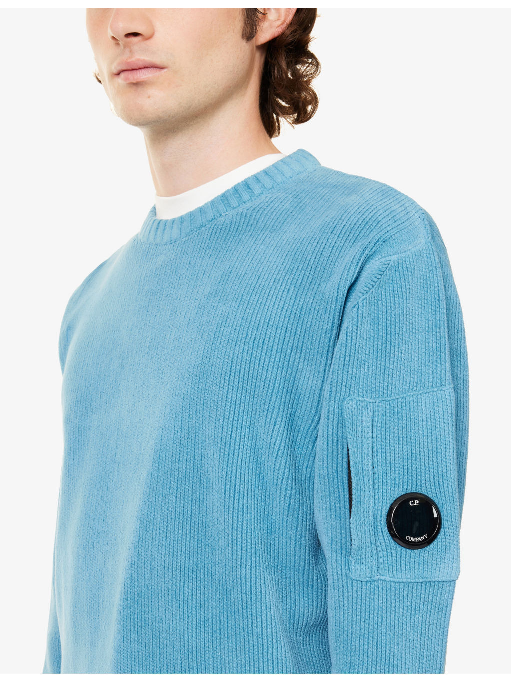 Brand-Patch Crewneck Chenille Jumper - 5