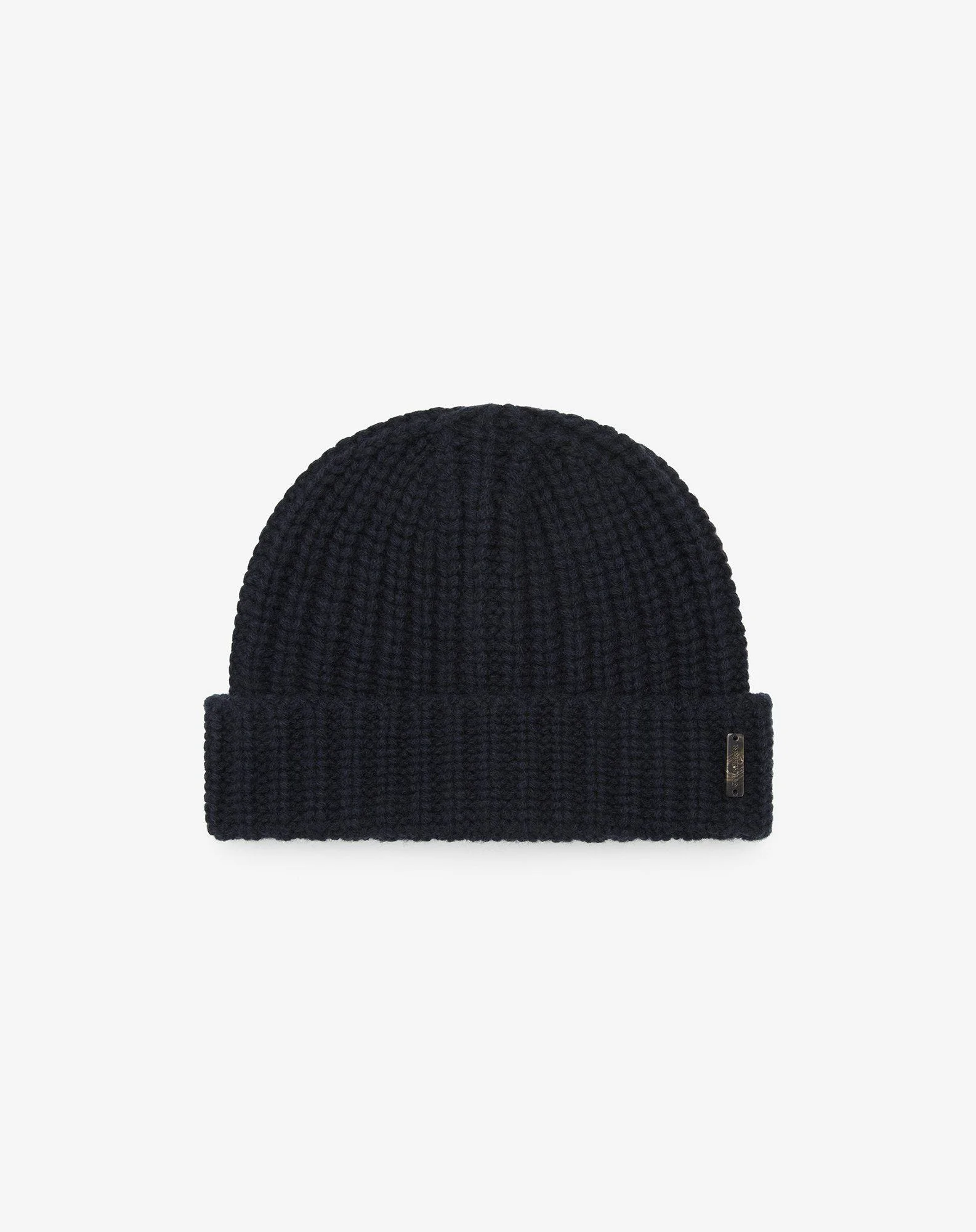 Blue merino wool and cashmere beanie - 1