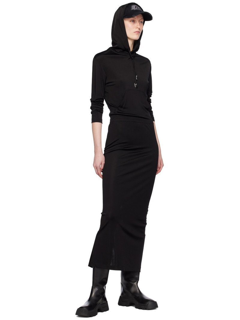 Dion Lee Black Gathered Maxi Dress outlook