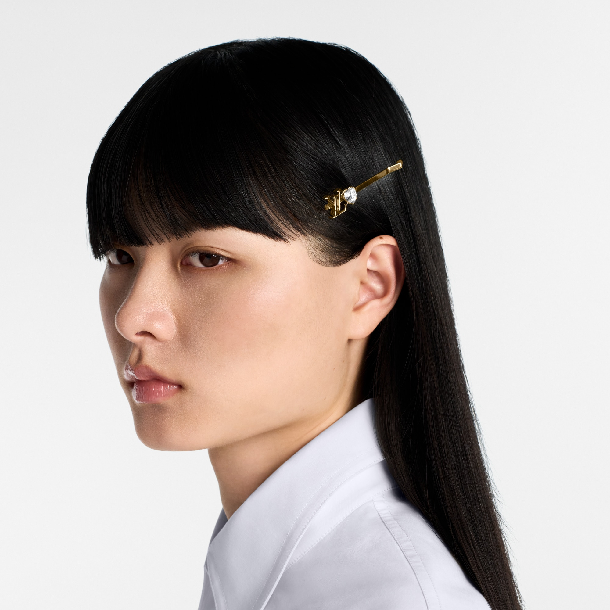 LV Iconic Heart Hairclip - 5