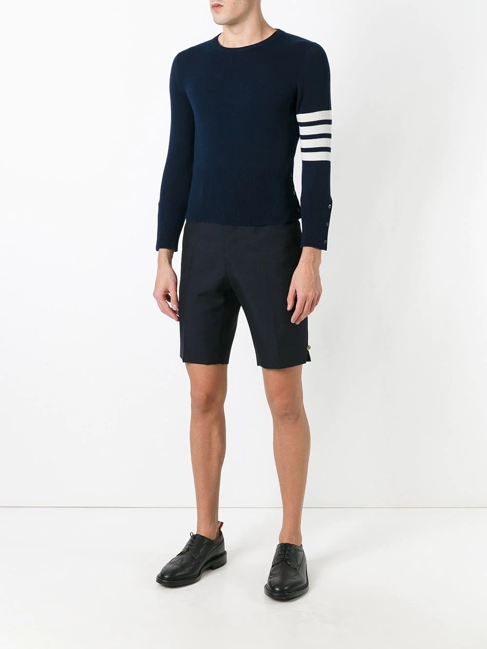 4-Bar Short Cashmere Pullover - 2