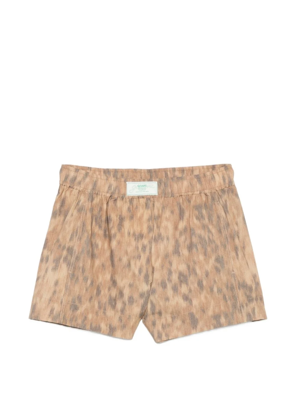 Printed Stretch Cotton Elasticated Short - 1