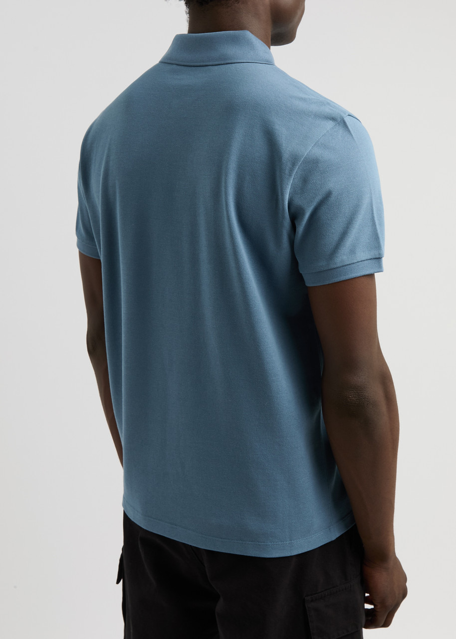 Logo-appliquéd cotton polo shirt - 3