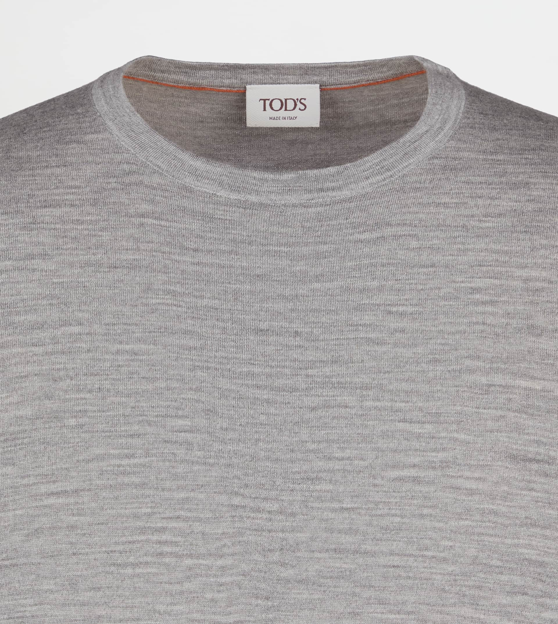 ROUND-NECK PULLOVER IN T15 WOOL - BEIGE - 6