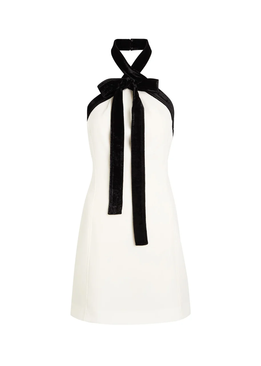 Simkhai Jolie Bow-embellished Crepe Mini Dress - 1
