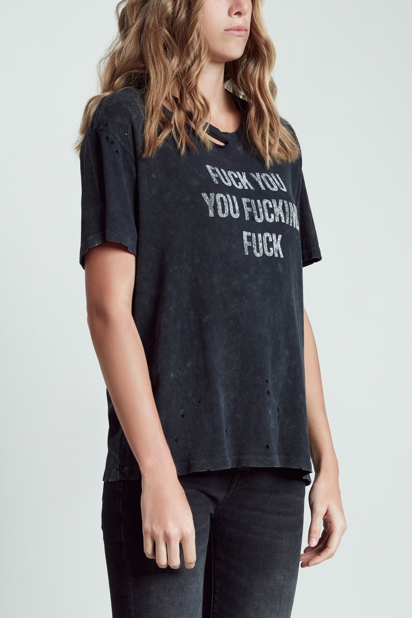 F.U. Ripped Boy T | R13 Denim Official Site - 2