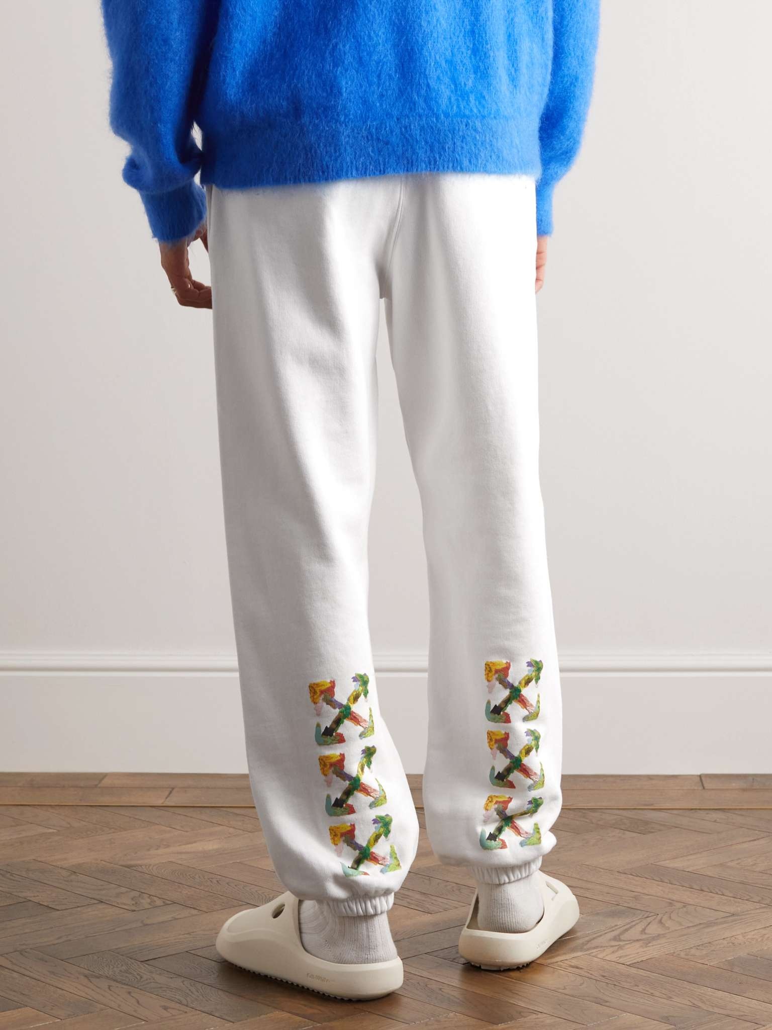 Tapered Printed Cotton-Jersey Sweatpants - 4