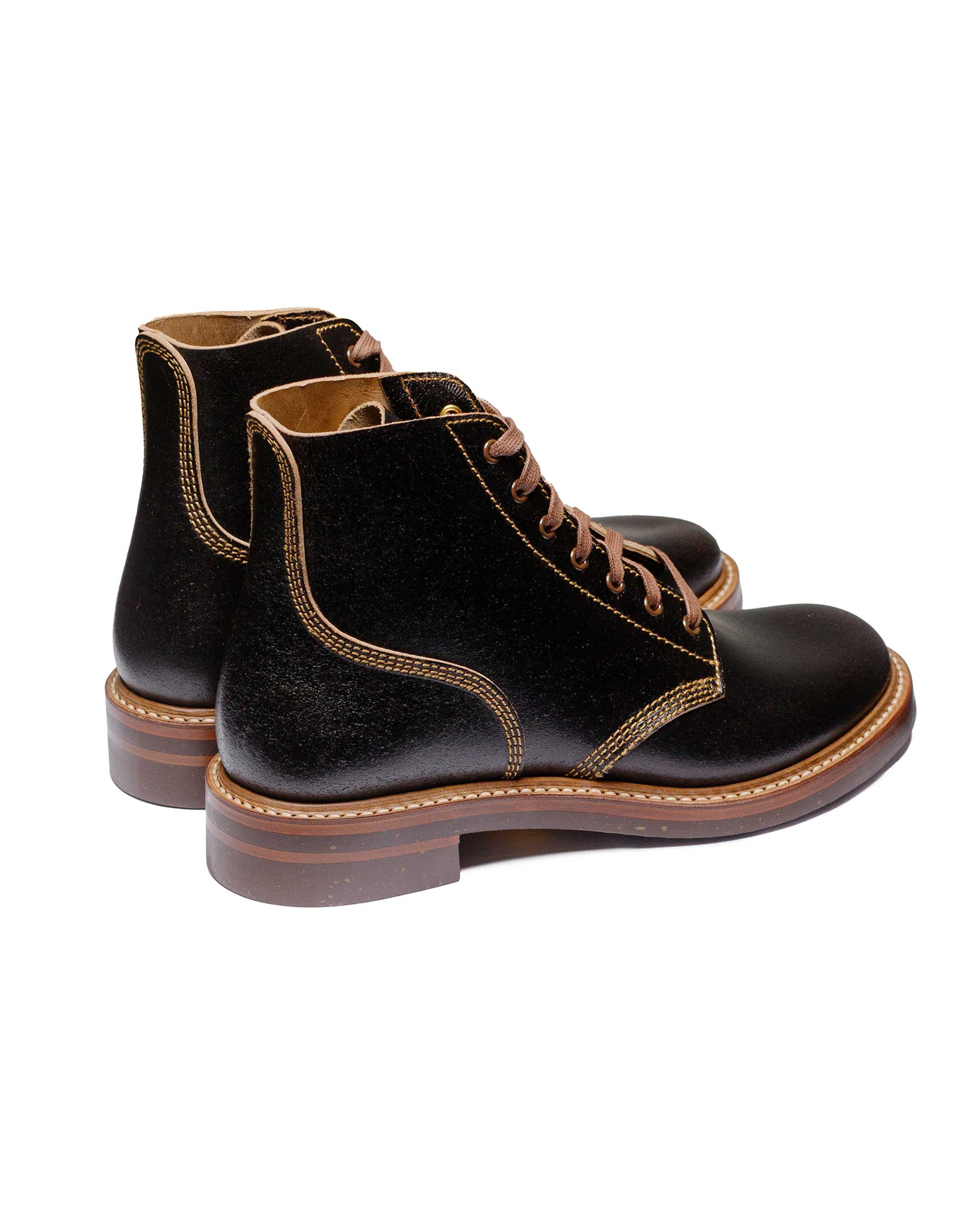 M-43 Service Shoes Horween Waxed Flesh Dark Brown - 3