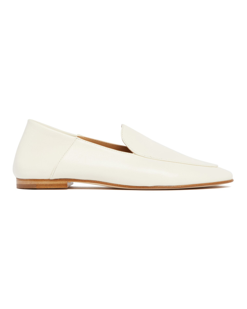 DEAR FRANCES White Gio Leather Loafers outlook