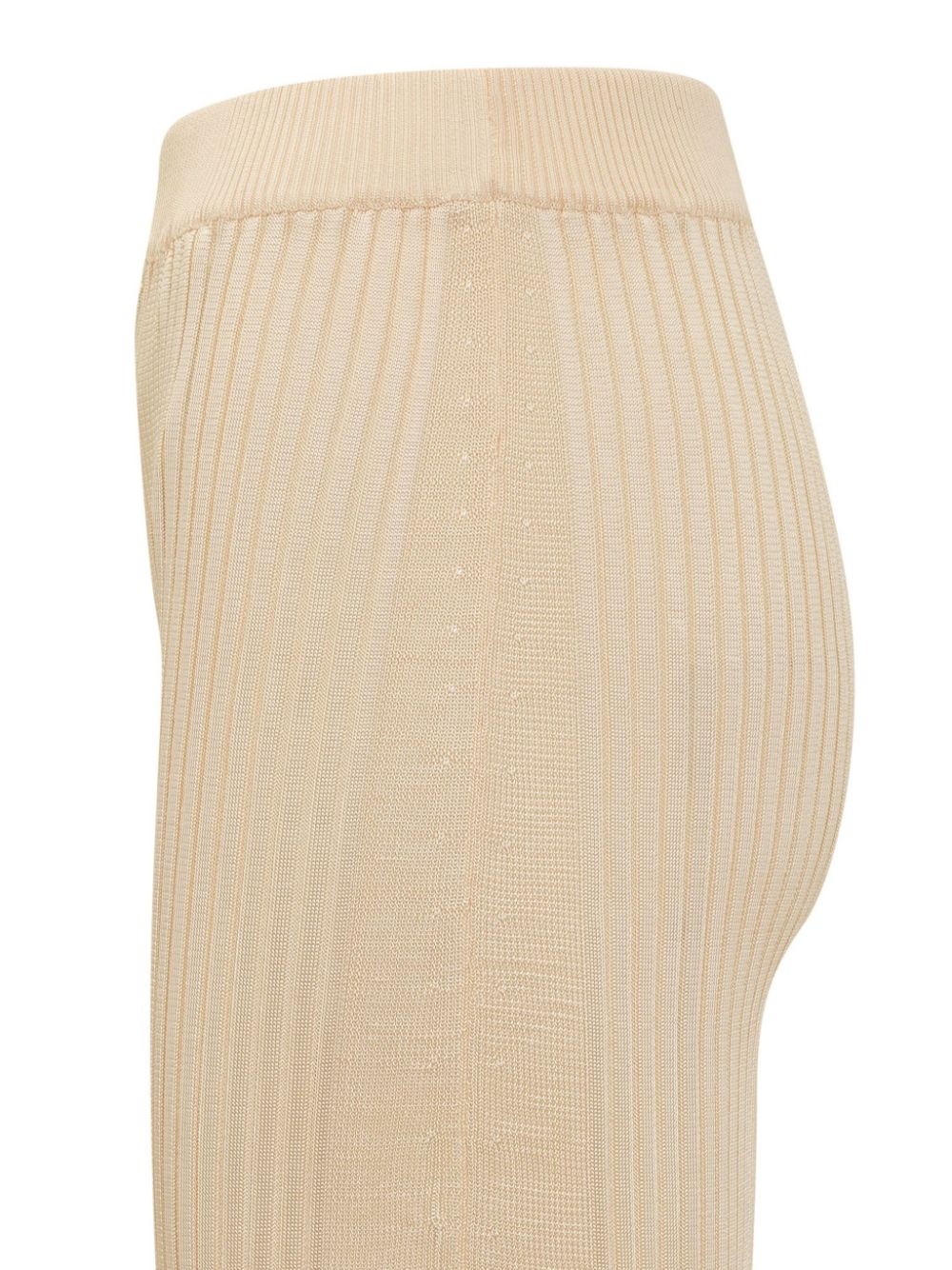 ribbed-knit trousers - 4