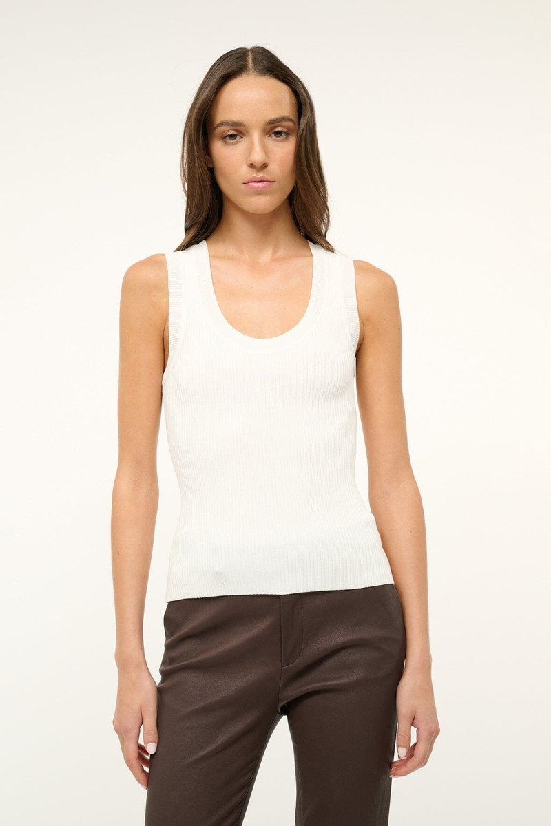 STAUD STAUD JULIETTE TOP IVORY outlook