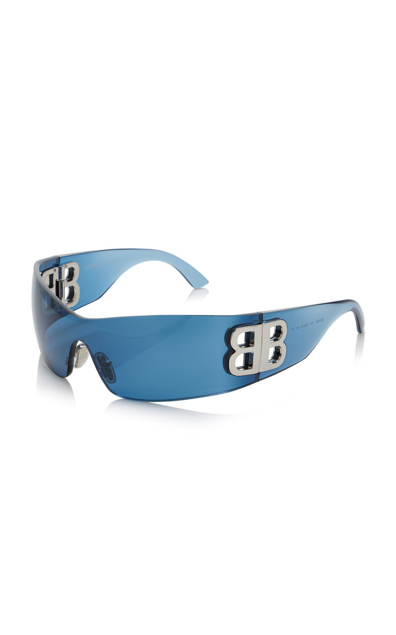 Bossy Mask Acetate Sunglasses blue 3